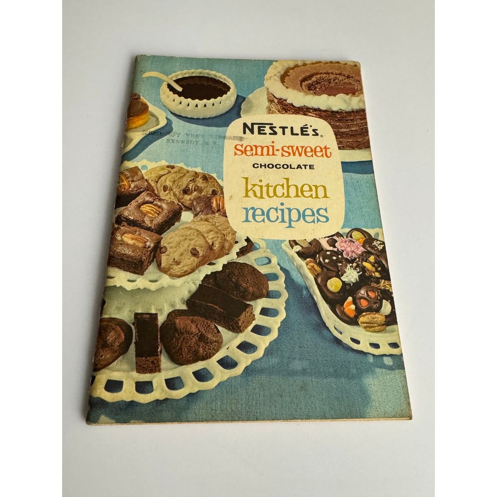 VTG 1957 Nestle Semi‎ Sweet Chocolate Kitchen Recipes Booklet Toll House Cookie